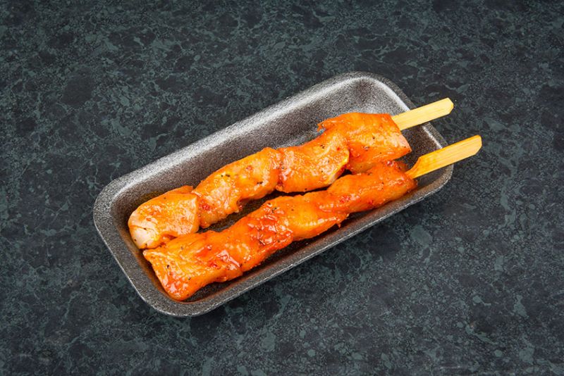 Boerderij kip piri piri spies